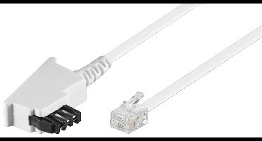 Goobay TAE-F Cable (Universal Pinout), white 6 m