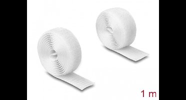 Delock Heavy-duty Hook-and-Loop tape L 1 m x W 20 mm white