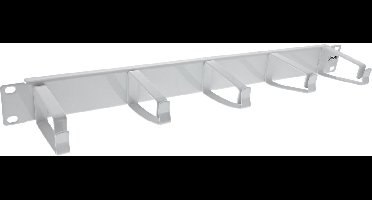 InLine® 19 kabelmanagementpaneel, 5 grote beugels, RAL7035, grijs