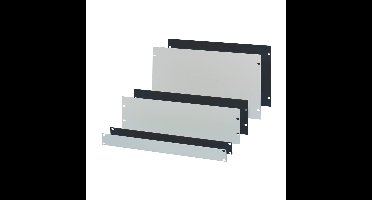 SCHROFF 19 voorpaneel, 1 HE, 3 mm, Al, RAL7035