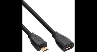 Micro USB-B Verlengkabel - USB 2.0 - 1,5 meter - Zwart
