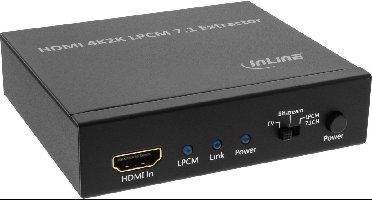 InLine 4K2K HDMI naar 7.1 kanaals audio extractor