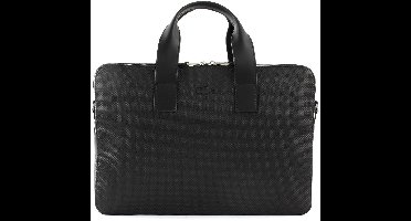 LACOSTE Laptoptas Business tas met laptopvak Chantaco Computer Bag Black Zwart