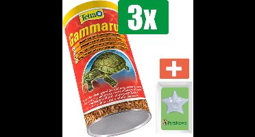 Tetra Fauna gammarus schildpadvoer 4 l - 3 stuks - Vissenvoer - Aquarium - Inclusief PetsHome Zuurstofsteen