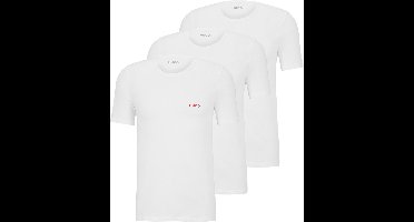 HUGO T-shirts regular fit (3-pack) - heren T-shirts O-hals - wit