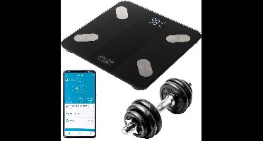 Adler AD 8186 - Slimme weegschaal - Tuya - Zwart