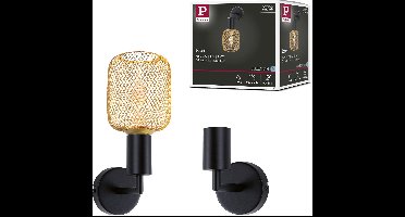 LED-plafondlamp Jaron IP44 E27 230V max. 60W dimbaar Zwart mat