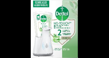 Dettol - Handzeep - Automatische Zeepdispenser - No Touch - met navulling Hydraterende Aloë Vera 250ml - Antibacterieel