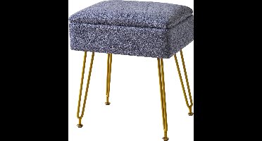 DailySupplies® Make up Stoel - Kaptafel Kruk - Visagie - Blauw