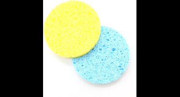 Kleancolor - Spons - Cellulose Cleansing Spons - 2 stuks - voor een schone frisse huid