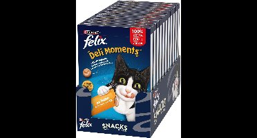Felix Deli Moments - Kattensnack Liquid - Kip - 44 x 10 g