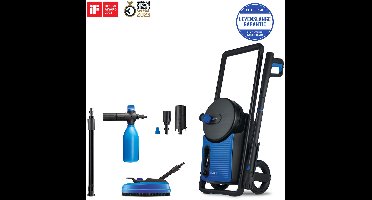 Nilfisk Excellent 160 – Krachtige hogedrukreiniger met 160 bar, metalen pomp, Power Schuimsproeier, Power Patio Cleaner en Click&Clean-systeem