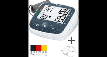 Beurer BM 40 ONPACK Bloeddrukmeter bovenarm - Incl. adapter - Aanbevolen door Hartstichting - Onregelmatige hartslag - Risico-indicator - XL display - Bekroond nauwkeurig - Incl. batterijen - 5 Jaar garantie