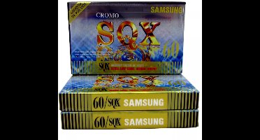 Samsung SQX 60 minuten cassettebandje chrome type 2 3-pack