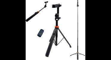 a sunny day Telefoon Statief - Tripod Smartphone - Statief Smartphone - Selfiestick Tripod - Statief telefoon - Tripod iPhone - Statief iPhone - Telefoon Standaard - Tot 180 cm - Tripod voor GoPro