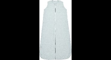 Meyco Baby Uni baby zomerslaapzak - pre-washed hydrofiel - grey blue - 110cm - 0.5 TOG