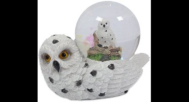 PIA Soft Toys - Sneeuwuil liggend waterbal - 45 mm