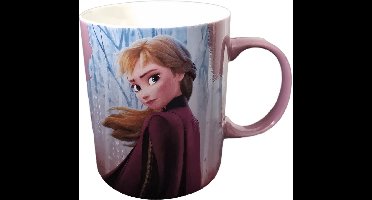 Disney Frozen 2 Mok - Anna - 350 ml - Inclusief Luxe Cadeaubox - Keramische Beker voor Kinderen en Fans - Perfect als Cadeau