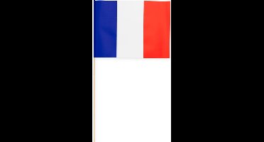 40 Papieren zwaai vlaggen 20 x 30 centimter Frankrijk