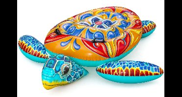 Bestway Opblaasbare Schildpad Mediterranea met Handvatten 183x173 cm +3 Jaar Strand/Piscine