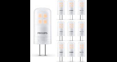 10x Philips G4 LED lamp 1W vervangt 10W - G4 fitting - Voordeelverpakking - Warm Wit