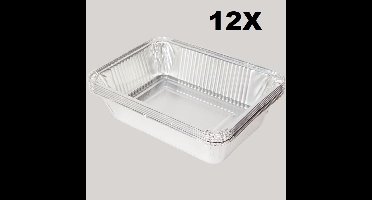 BBQ Grillschaal aluminium 6 stuks - anti-aanbak