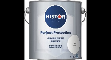 Histor Perfect Protection Grondverf - Primer Verf voor Buiten - Weerbestendige Houtverf met UV bescherming - Ideaal voor Deuren en Kozijnen - Wit - 2.5 L