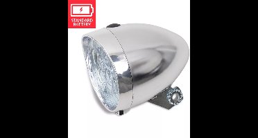 Lynx Retro Basic Koplamp Batterij Led Chroom