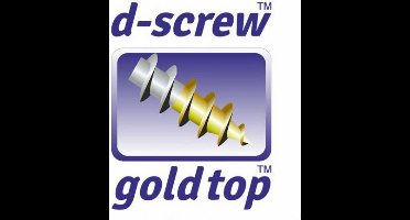 Hardhoutschroef. 4.0 x 30mm. lang. platkop-Torx-T-2. Nibs-Snijpunt. smeerfilm. verzinkt. Deltafix. D-Screw-Gold-Top.