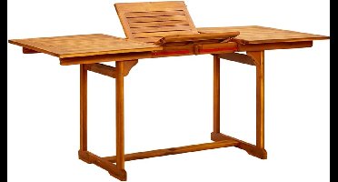 vidaXL Uitschuifbare Tuintafel van Acaciahout