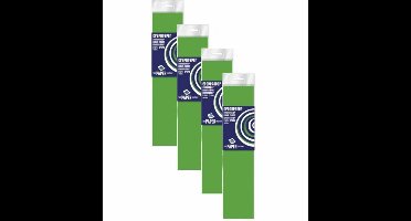 Crepe papier platte vellen - 4x - neon groen - 250 x 50 cm - Knutselen met papier - Knutselspullen