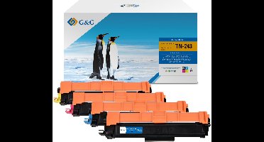 G&G TN243 Huismerk Toner Geschikt voor Brother TN-243CMYK - Multipack 4 Kleuren