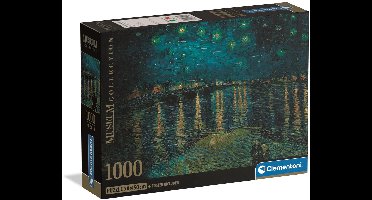 Clementoni - Puzzel - 1000 Stukjes - Sterrennacht van Van Gogh - Puzzel Voor Volwassenen