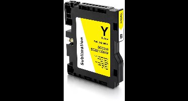 Inktcartridge geschikt voor RICOH GC51 | 1x Geel geschikt voor Ricoh SG 3210DNw - Ricoh SG 3220DNw
