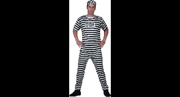 Boef Kostuum | Alcatraz Gevangene Boef | Man | Maat 52-54 | Carnaval kostuum | Verkleedkleding