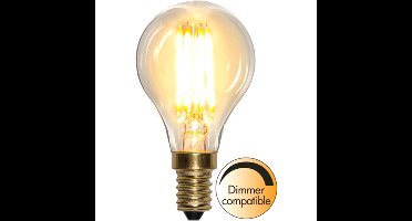 Kogellamp - E14 - 4.5W - Super Warm Wit <2200K - Dimbaar - Filament - Helder