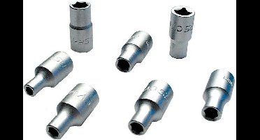 Brüder Mannesmann - Dopsleutels 2040 - Zeskant - 1/4 - DIN 3124 - Maat: Maat: 4mm
