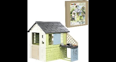 Smoby - Pretty House met zomerkeuken - Speelhuis - Vanaf 2 jaar.