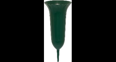 Geli Grafvaas - Donkergroen - Hoogte 26 cm - Kunststof