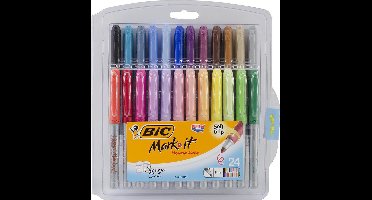 Bic - Mark It - Fine Point permanent markers - 24 stuks - in blister