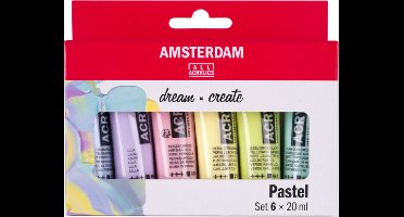 Amsterdam Standard Series acrylverf pastel set | 6 x 20 ml