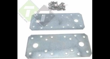 Verbindingsplaat 2 delig - Stroppenplaat - Ijzeren plaat - Benson