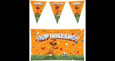 Hup holland versiering pakket – vlag – gevelvlag – voetbal - oranje - paperdreams