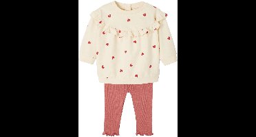 Vertbaudet Set sweater met ruche + legging baby