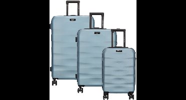 Beagles Travel Koffer 20-24-28 Inch - Kofferset - Koffers - Travel - Reizen - Set - Ijs Blauw