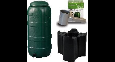 Harcostar Rainsaver Regenton 100 Liter Groen met Vulautomaat en Voet
