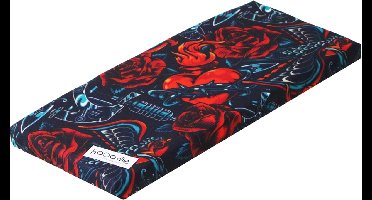 HOOODIE Cushie - Fietskussen Bagagedrager - Tattoo - Rood - Zwart - Kussentje fietsstoeltje