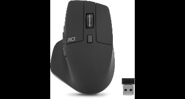 ACT Draadloze multi-connect muis Bluetooth of USB-A ontvanger, 2400 DPI met stille klik, gemaakt van gerecyclede materialen AC5146