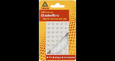Deltafix Glasbuffer set van 50 buffers transparant 8mm