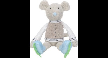 Happy Horse Muis Mats Knuffel 24 cm - Grijs - Baby knuffel